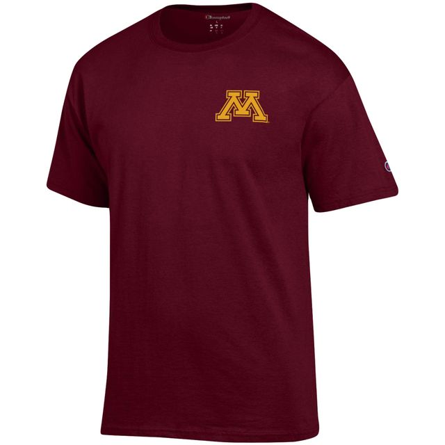 T-shirt Champion Minnesota Golden Gophers Stack 2-Hit pour homme