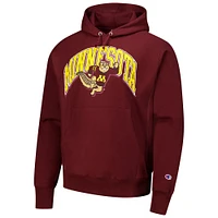 Men's Champion Maroon Minnesota Golden Gophers Vault Late Night Reverse Weave Pullover Hoodie