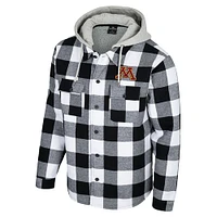 Men's Colosseum Black/White Minnesota Golden Gophers Buffalo Plaid Full-Zip Jacket