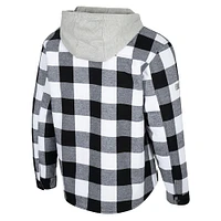 Men's Colosseum Black/White Minnesota Golden Gophers Buffalo Plaid Full-Zip Jacket