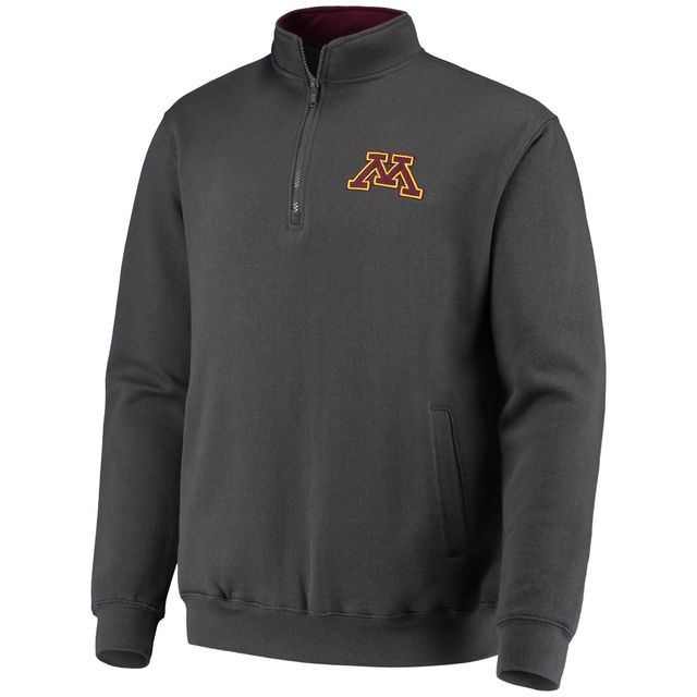 Veste Colosseum Charcoal Minnesota Golden Gophers Tortugas Logo Quarter-Zip pour homme