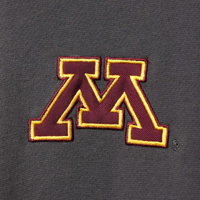 Veste Colosseum Charcoal Minnesota Golden Gophers Tortugas Logo Quarter-Zip pour homme