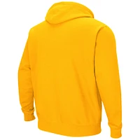 Men's Colosseum Gold Minnesota Golden Gophers Arch & Logo 3.0 Pullover Hoodie