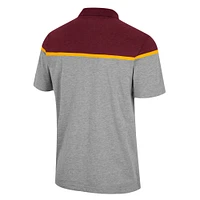 Men's Colosseum Heather Gray Minnesota Golden Gophers Chamberlain Polo