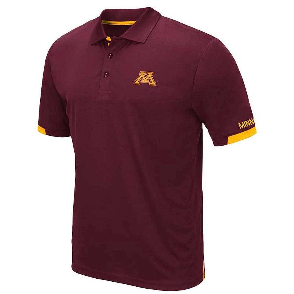 Men's Colosseum Maroon Minnesota Golden Gophers Big & Tall Santry Polo