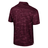 Men's Colosseum Maroon Minnesota Golden Gophers Daly Print Polo