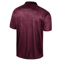 Men's Colosseum Maroon Minnesota Golden Gophers Honeycomb Raglan Polo