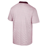 Men's Colosseum White/Maroon Minnesota Golden Gophers Print Stripe Polo