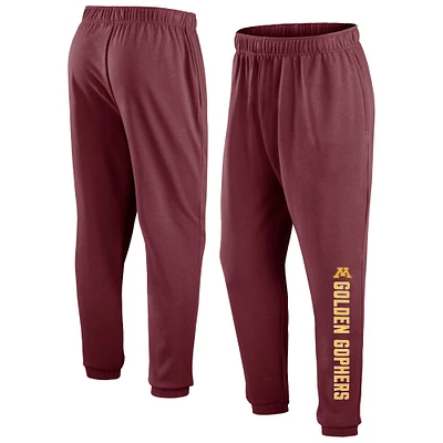 Pantalon de survêtement en polaire Fanatics Maroon Minnesota Golden Gophers Chop Block pour hommes