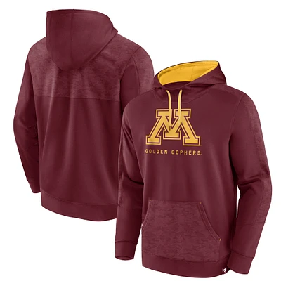 Sweat à capuche Fanatics Maroon Minnesota Golden Gophers Defender pour hommes