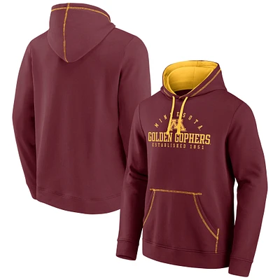 Sweat à capuche en polaire Toppler des Golden Gophers du Minnesota Fanatics pour hommes Maroon