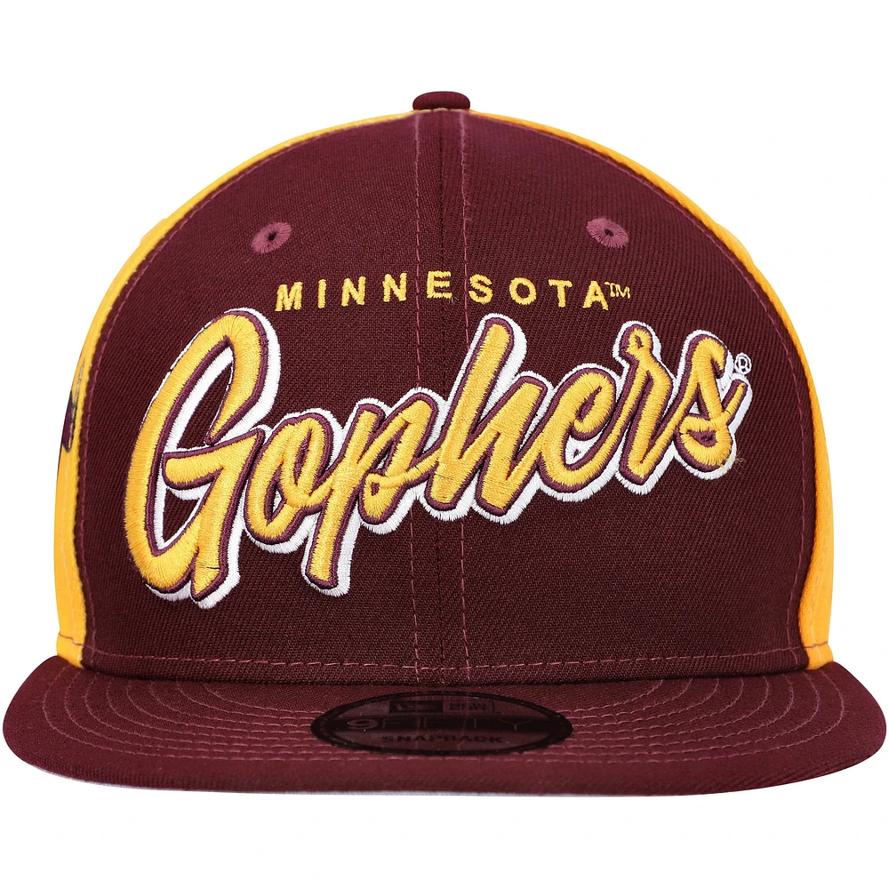 Men's New Era  Maroon Minnesota Golden Gophers Outright 9FIFTY Snapback Hat