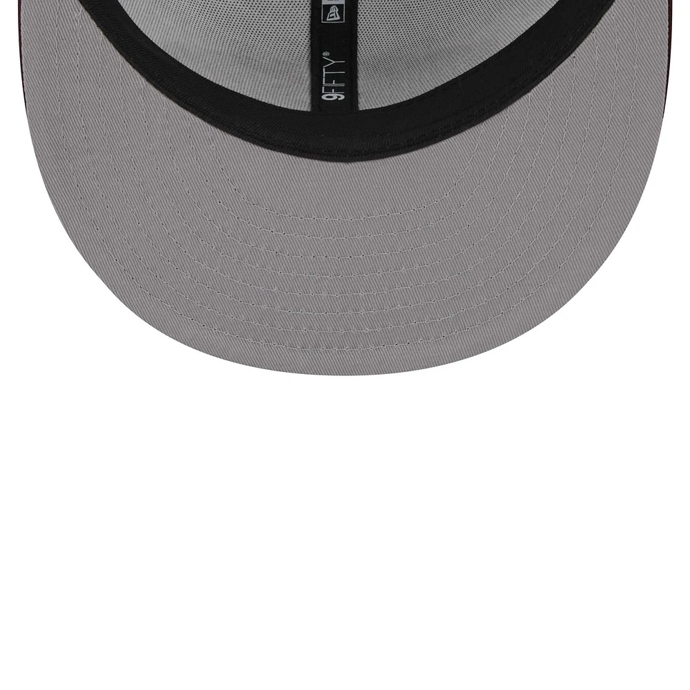 Men's New Era White/Maroon Minnesota Golden Gophers Two-Tone Layer 9FIFTY Snapback Hat