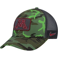 Men's Nike  Camo/Black Minnesota Golden Gophers Classic99 Veterans Day Trucker Snapback Hat