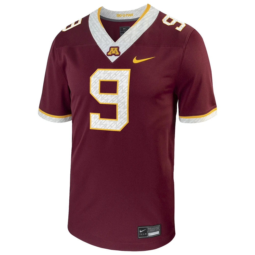 Men's Nike Daniel Jackson Maroon Minnesota Golden Gophers NIL Football Game Jersey
