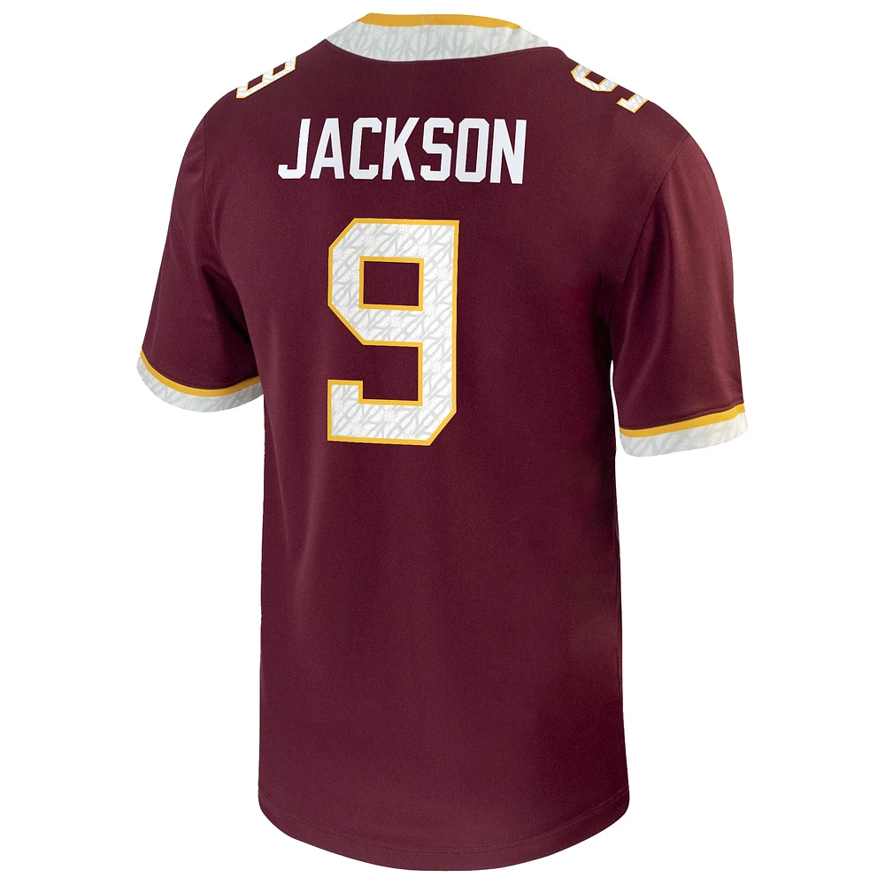 Men's Nike Daniel Jackson Maroon Minnesota Golden Gophers NIL Football Game Jersey