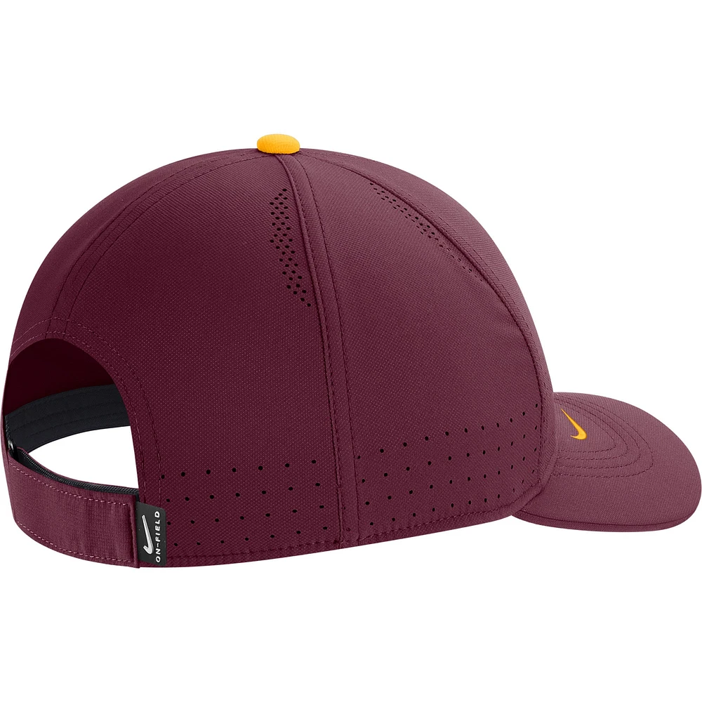 Casquette ajustable Performance Nike Maroon Minnesota Golden Gophers 2023 Sideline Legacy91 pour homme