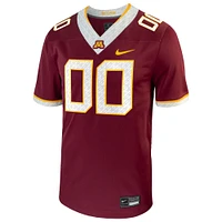Men's Nike  Maroon Minnesota Golden Gophers Football Custom Game Jersey