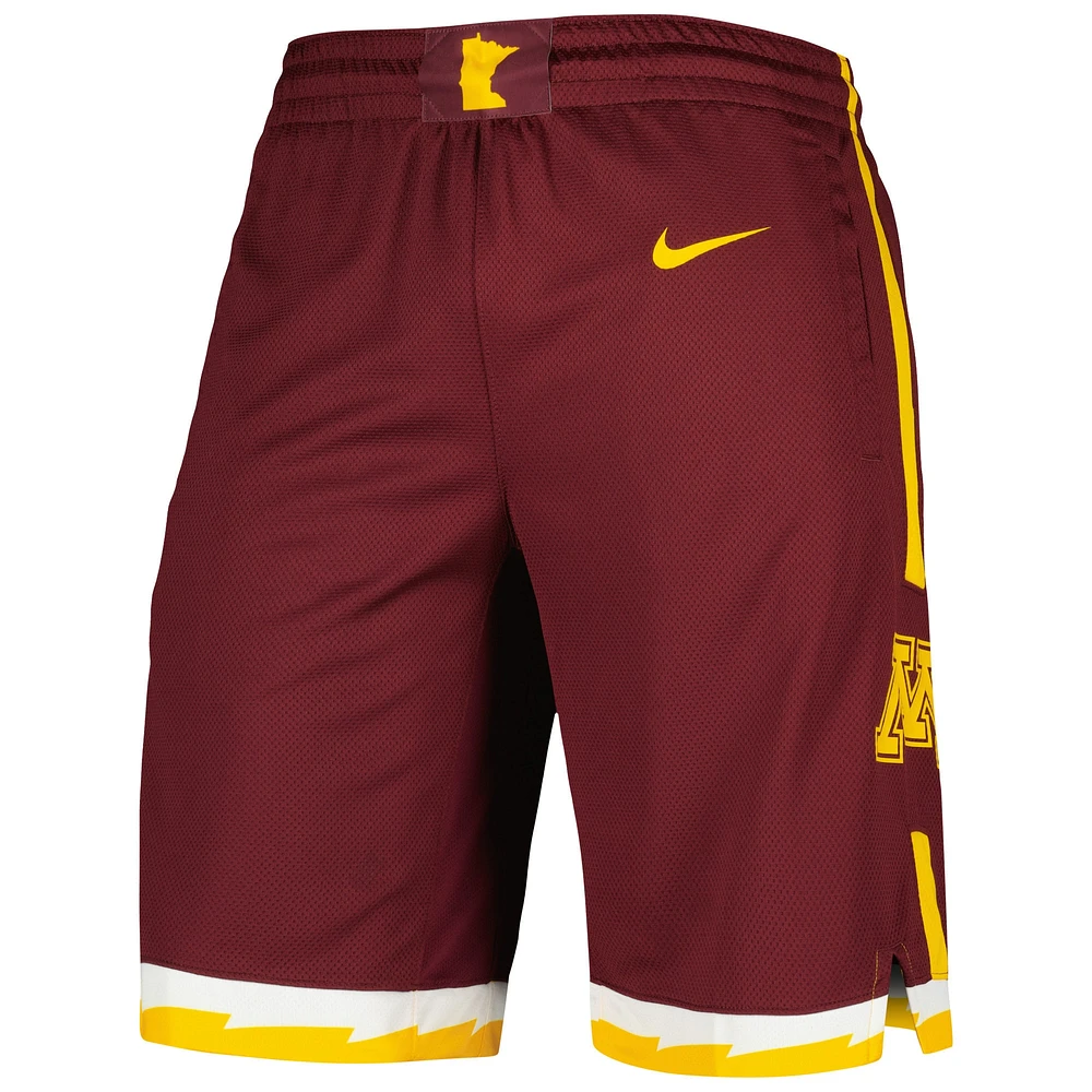 Men's Nike Maroon Minnesota Golden Gophers Replica Performance Basketball Shorts