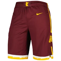 Men's Nike Maroon Minnesota Golden Gophers Replica Performance Basketball Shorts