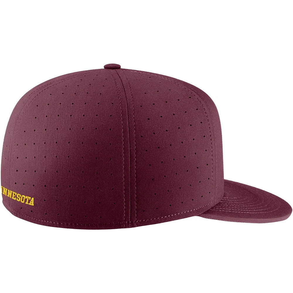 Casquette ajustée Nike Minnesota Golden Gophers True Performance pour homme, marron