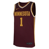 Men's Nike #1 Maroon Minnesota Golden Gophers Team Replica Basketball Jersey