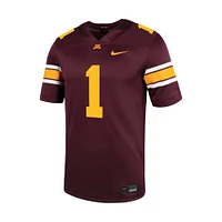 Men's Nike #1 Maroon Minnesota Golden Gophers Untouchable Football Jersey