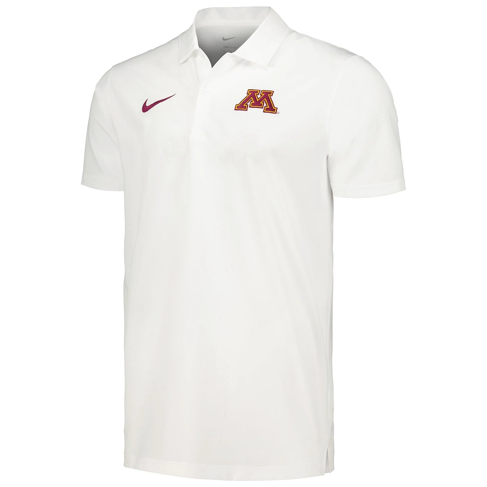 Men's Nike White Minnesota Golden Gophers Sideline Polo