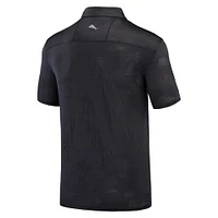 Men's Tommy Bahama Black Minnesota Golden Gophers Sport Palm Coast Palmera IslandZone Polo