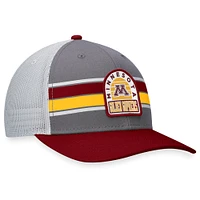 Men's Top of the World Gray/Maroon Minnesota Golden Gophers Aurora Trucker Adjustable Hat