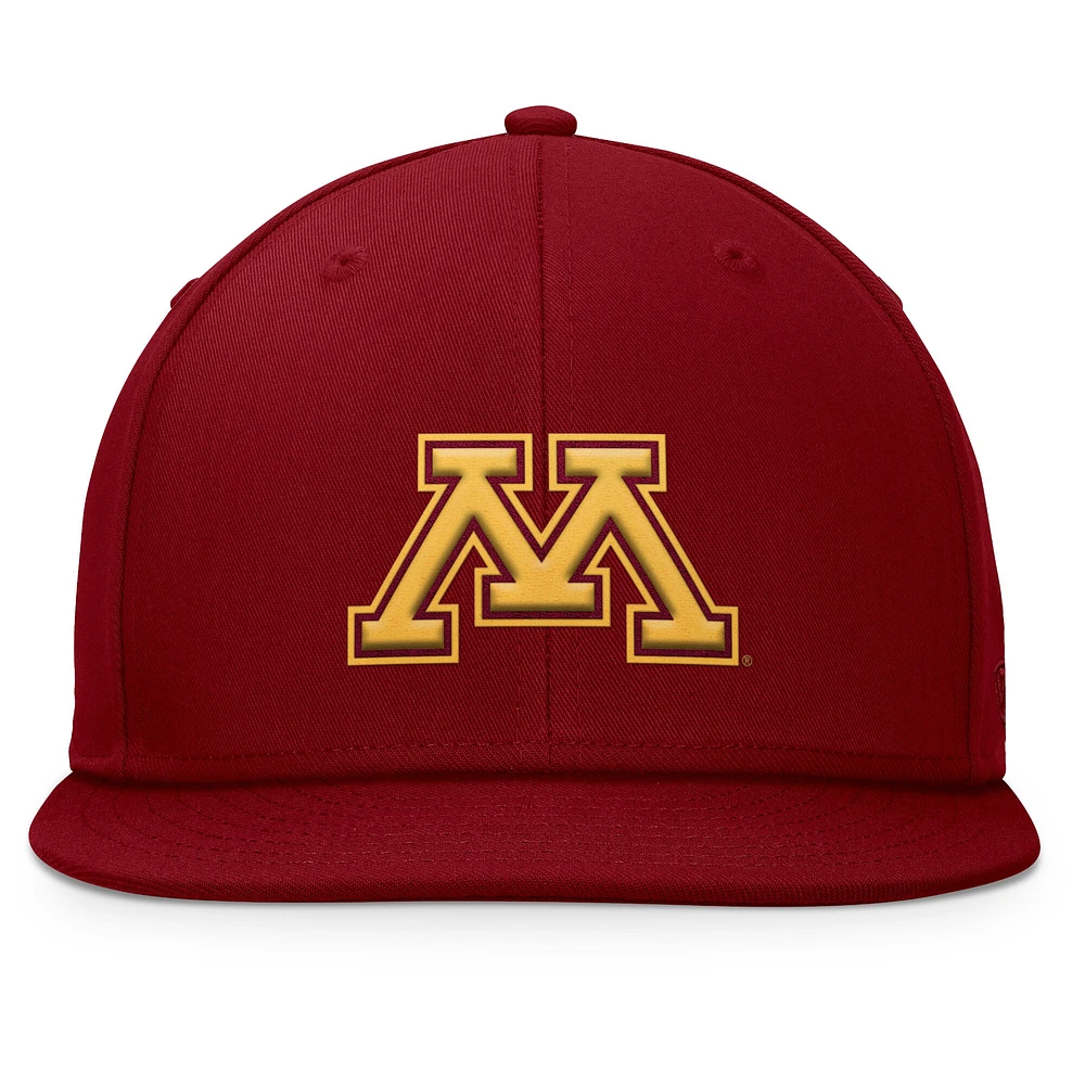 Men's Top of the World Maroon Minnesota Golden Gophers Fundamental Snapback Hat