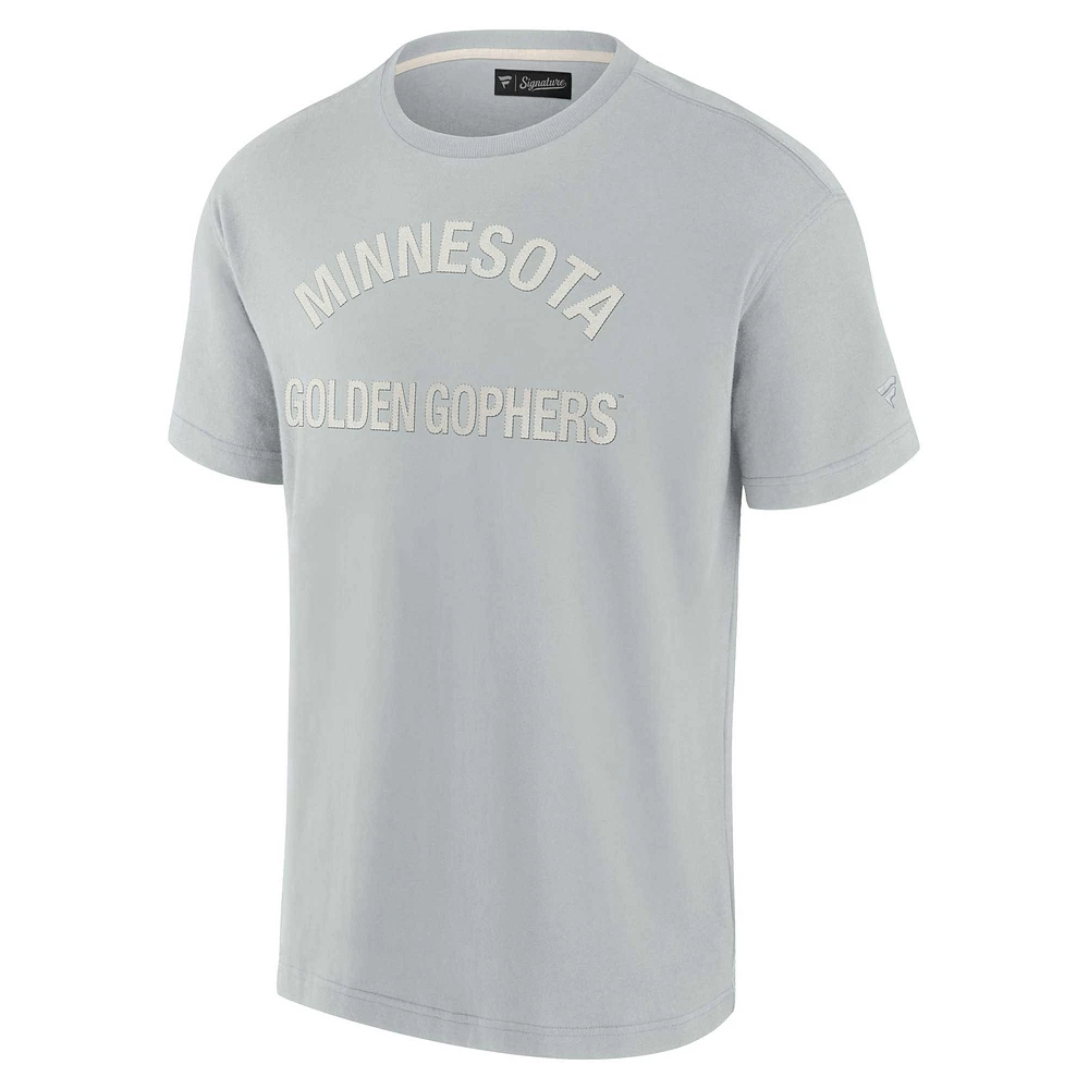 Unisex Fanatics Gray Minnesota Golden Gophers Elements Super Soft Short Sleeve T-Shirt