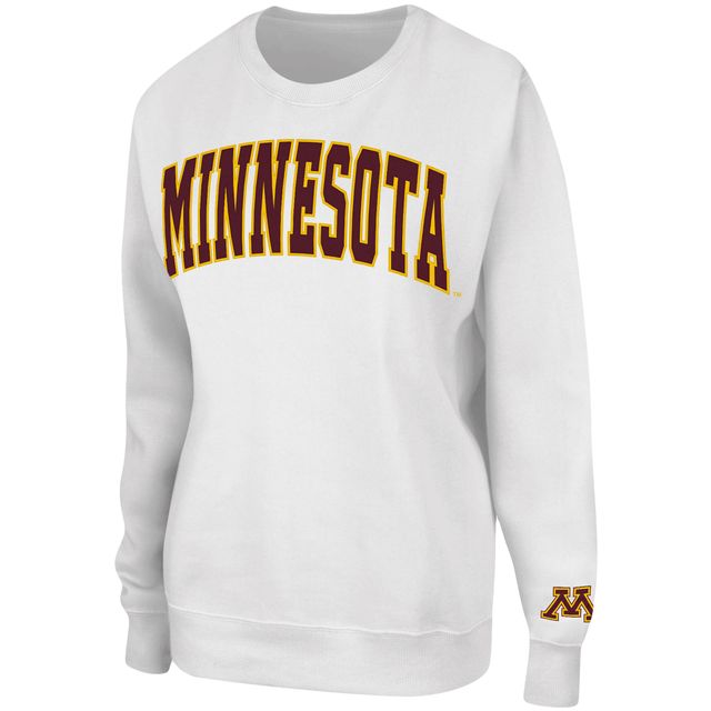 Sweat Colosseum Minnesota Golden Gophers Campanile pour femme, blanc