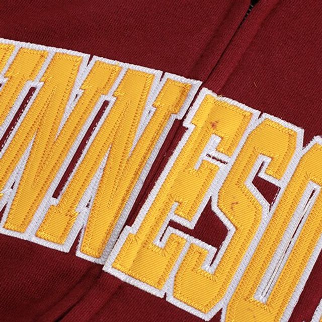 Sweat à capuche entièrement zippé Stadium Athletic Minnesota Golden Gophers pour femme avec nom arqué