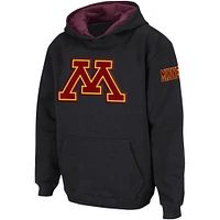 Youth Colosseum  Black Minnesota Golden Gophers Big Logo Pullover Hoodie