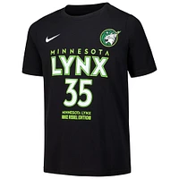 Youth Nike Alissa Pili Black Minnesota Lynx Draft Rebel Edition Name & Number T-Shirt
