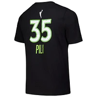Youth Nike Alissa Pili Black Minnesota Lynx Draft Rebel Edition Name & Number T-Shirt