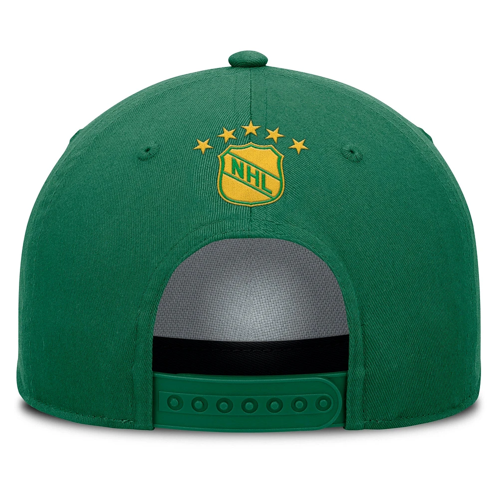Casquette ajustable en corde A-Frame de la collection Decades des Minnesota North Stars de Fanatics pour hommes Kelly Green