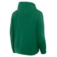 Men's Fanatics Kelly Green Minnesota North Stars Decades Collection Tradition Fleece Pullover Hoodie