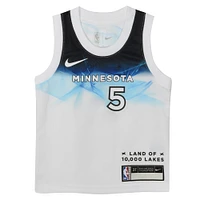 Infant Nike Anthony Edwards White Minnesota Timberwolves 2024/25 Swingman Player Jersey - City Edition
