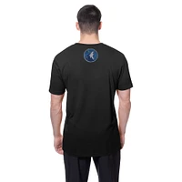 Men's New Era  Black Minnesota Timberwolves Premium Wordmark T-Shirt