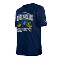Men's New Era  Navy Minnesota Timberwolves Sport Classics T-Shirt