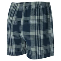 Men's Concepts Sport Navy Minnesota Timberwolves Region Flannel Boxer Short