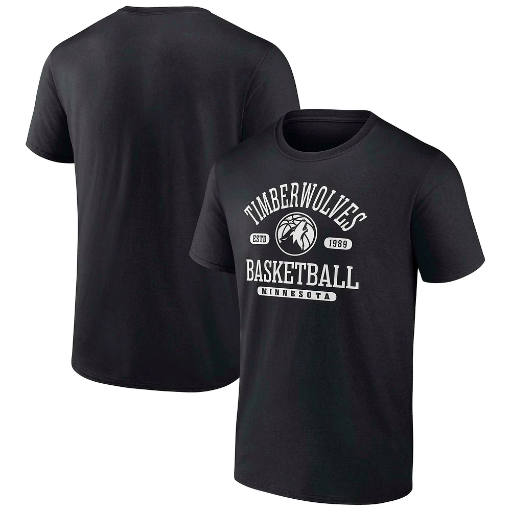 Men's Fanatics  Black Minnesota Timberwolves Calling Plays T-Shirt