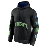 Men's Fanatics Black Minnesota Timberwolves Home Court Pullover Hoodie