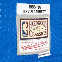 Men's Mitchell & Ness Kevin Garnett Black/Blue Minnesota Timberwolves Hardwood Classics 1995/96 Split Swingman Jersey
