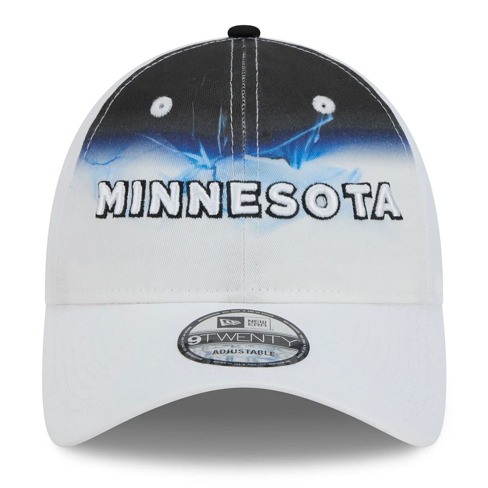 Casquette ajustable 9TWENTY City Edition 2024/25 Minnesota Timberwolves blanche New Era pour homme