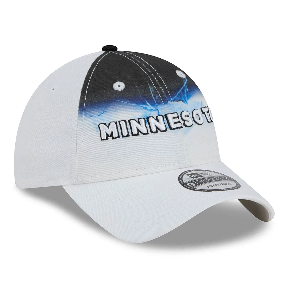 Casquette ajustable 9TWENTY City Edition 2024/25 Minnesota Timberwolves blanche New Era pour homme