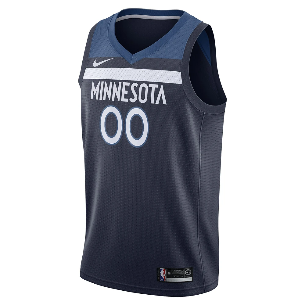 Men's Nike Navy Minnesota Timberwolves - Swingman Custom Jersey Icon Edition