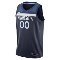 Men's Nike Navy Minnesota Timberwolves - Swingman Custom Jersey Icon Edition